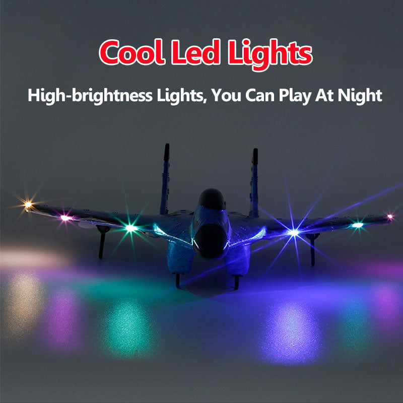 Epp Foam Rc Plane, Easy To Fly, Can Fly At Night（Red）