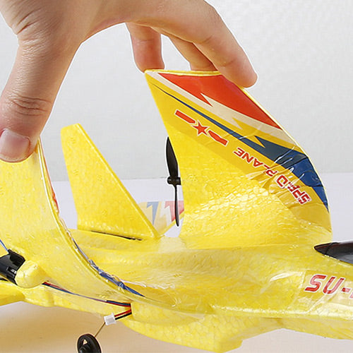 Amphibious Foam RC Aircraft, Easy To Fly, Suitable For Beginners (Yellow)