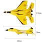 Epp Foam Rc Plane, Easy To Fly, Can Fly At Night（Yellow）