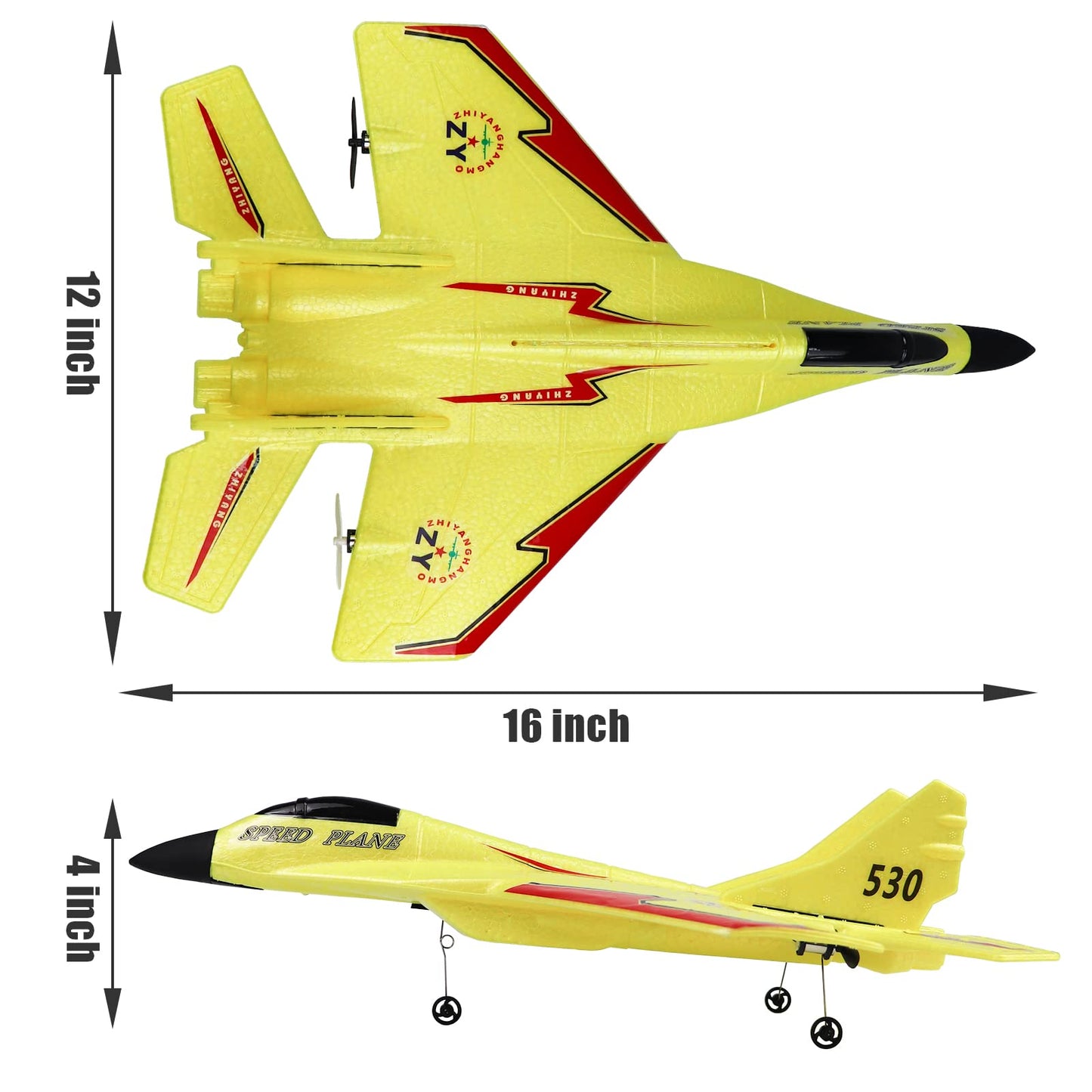 Rc Airplanes, Easy to Fly  , Epp Foam Rc Aircraft(Red)