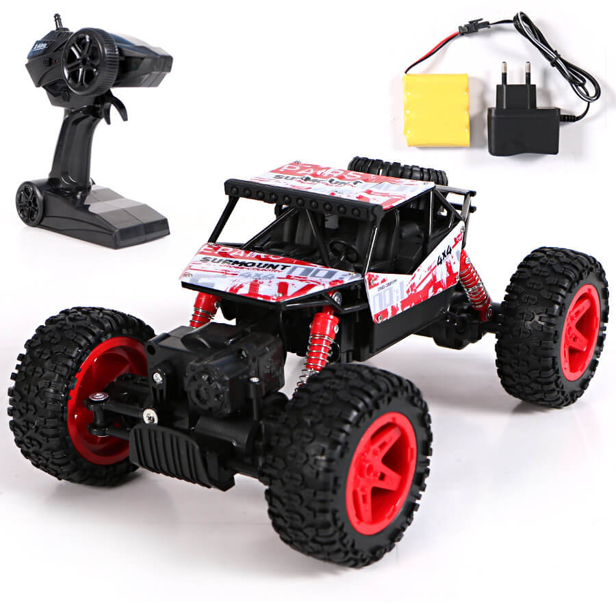 Toy grade 1:18 scale rc car, high speed 20km/h all terrain electric toy off road rc car
